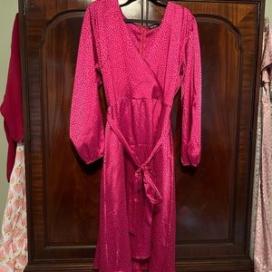 Nasty Gal leopard midi dress